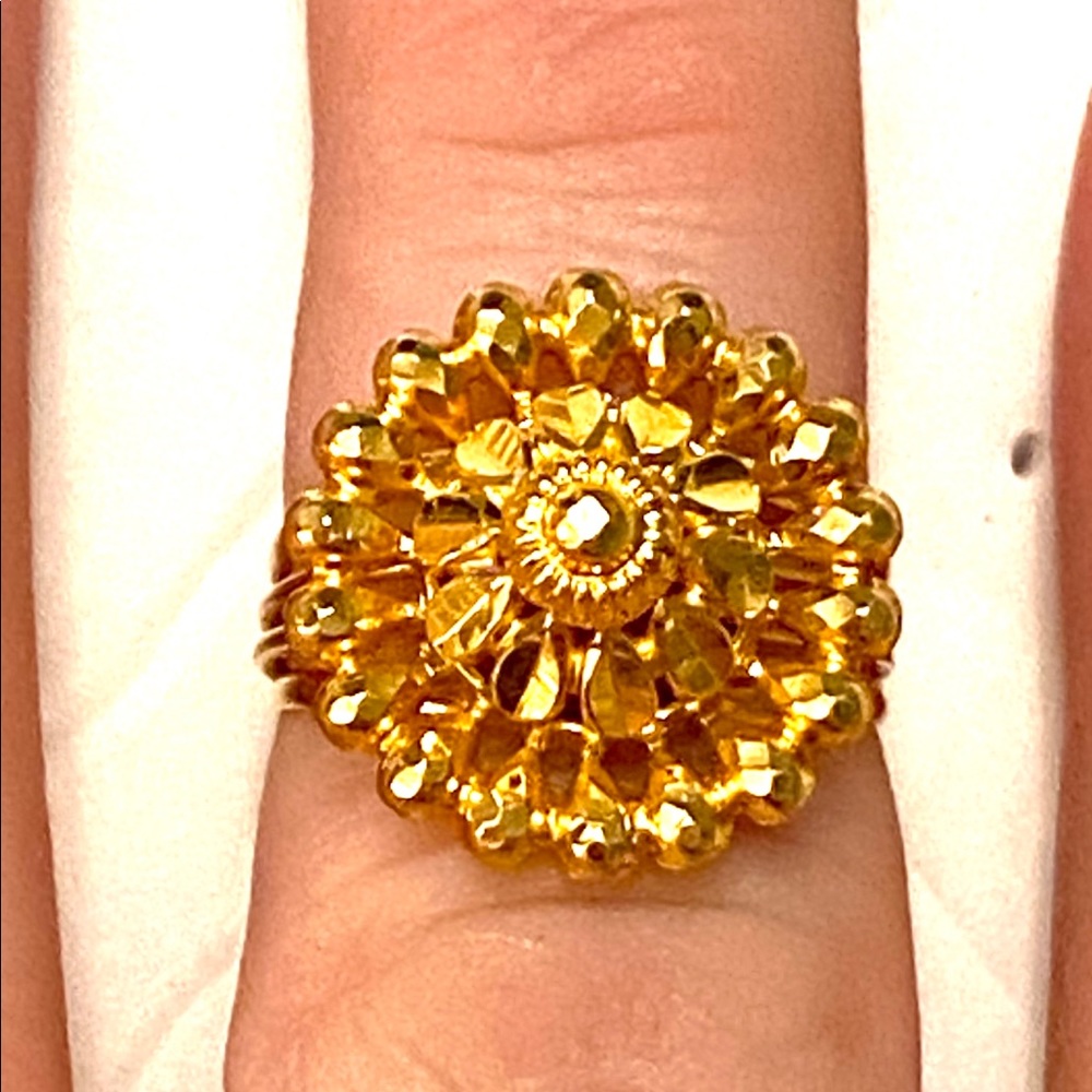 22k Solid Gold Ring 916 - image 8